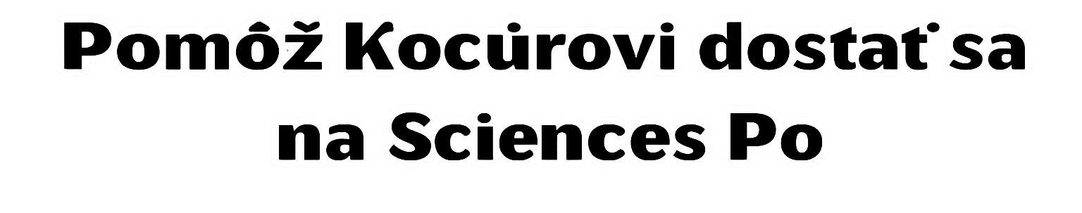 Pomôž kocúrovi dostať sa na Sciences Po